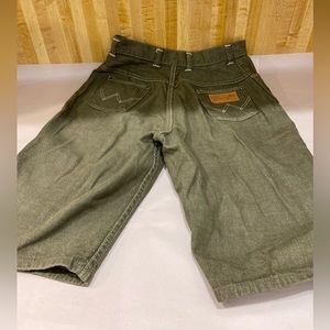 70’s Wrangler Blue Bell High-Rise Olive Shorts